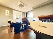 開放感があるシャンプーブースが◎[髪質改善/縮毛矯正]