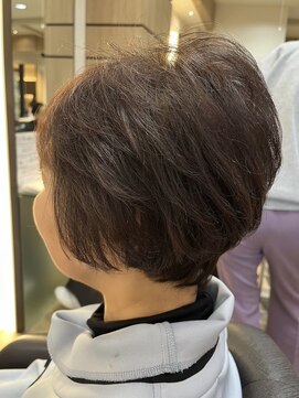 ジュイール 富士見ヶ丘(jouir) 富士見ヶ丘ショートイルミナカラー顔周りレイヤーカット白髪染め