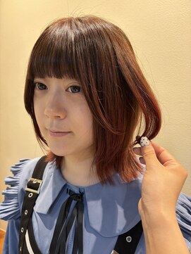 シアン 栄店(CYAN.) ブリーチ歴を活かしてピンクグラデーションに☆