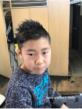 ヘアーギャラリー インディ(hair gallery indy) キッズカットショートアシメ