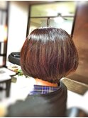 CAN】40代以上に人気！自然なボリュームがある前下がりボブ