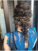 結婚式　二次会　ブライダル　パーティ　ヘアアレンジ