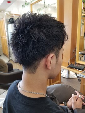 ルークス 中央林間(LOOOKS) 無造作ツーブロックアップバングmen's style