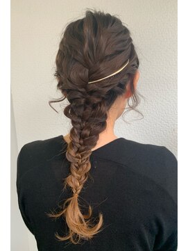 グリー ヘアープロデュース(Gree hair produce) 【Gree小川真由美】結婚式ヘア*編みおろし*グラデーションカラー