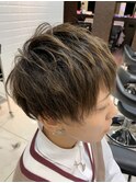 立体感ショートレイヤー