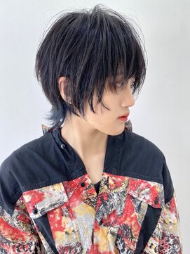 フォーク FOLK 【FOLK】オシャレ！前下がりショートウルフにインナーカラー♪