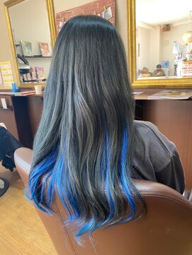 キュアスペース(CURE SPACE) 【インナーカラー】ブルー・【透明感カラー】ブルー