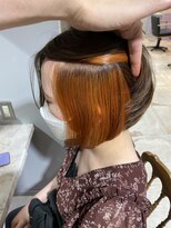 ネオリーブエクラ 上野御徒町店(Neolive eclat)&nbsp;ネーブルオレンジ☆インナーカラー☆