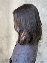 ハサミバイアトリエナガノ 千葉(8sami by atelier nagano)&nbsp;デザインカラー／レイヤーカット/ウエットヘア/オリーブベージュ