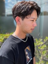 ヘアメイク ミチ 富田店(HAIRMAKE MICHI)&nbsp;【MICHI 富田店　古作蓮】センターパート　ナチュラルパーマ