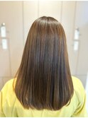 【tetote柴垣のサロンスタイル】艶髪ストレート/矯正系髪質改善