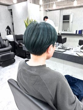 エンディアリング 東銀座(Endearing) 黒髪/グレーベージュ/レイヤーロング/前髪パーマ/銀座/東銀座