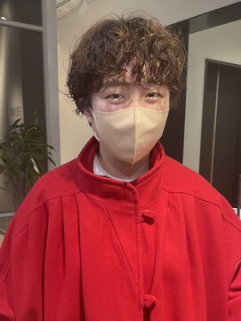 フィルムス 表参道(FILMS) くびれヘア/アプリコットオレンジ/髪質改善/縮毛矯正/表参道