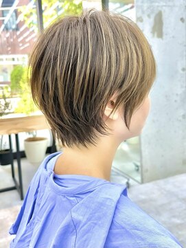 ビューブルー 亀戸錦糸町(VIEW BLUE) 大人ショートボブ丸みショートカットマッシュショート前髪あり