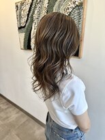 フェーディン(fa/din)&nbsp;バレイヤージュベージュ×レイヤーカット