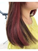 インナーカラー×レッド