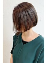 アンバー(Amber) 【Amber 牧】前髪ワンレンのぱっつんbob