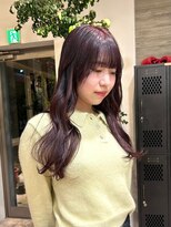 ヲタク(wotaku.)&nbsp;ラベンダーカラーピンクラベンダー暖色カラー透明感カラー前髪