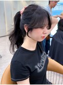 ★ 似合わせカット韓国 メルティカラーフェミニンロング