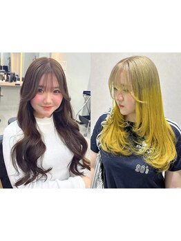 [カラー+カット+生トリートメント \9500]ナチュラル～トレンドヘアまで一人一人のなりたいに寄り添う*