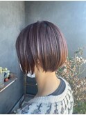 好感度丸みショート/ステップボーンカット/20代/30代/40代