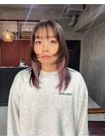 ペニー(PENNY)&nbsp;インナーピンク×レイヤーカット