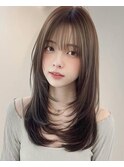 ココアベージュ/オリーブグレー/小顔/黒髪[立川/髪質改善]