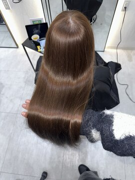 ジーナ 博多筑紫口(Zina) キャラメルブラウン×髪質改善!【福田れん】博多美容室