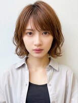 コア(CoRe.gn)&nbsp;ナチュラル丸みショートボブ大人可愛い小顔ヘア20代30代☆