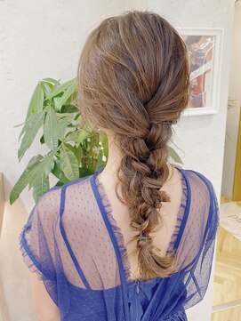 ロンドプランタン 恵比寿(Lond Printemps) 【Lond佐野】アッシュブラウン大人かわいい編み下ろしアレンジ