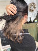 切りっぱなしロブ&インナーグレージュ