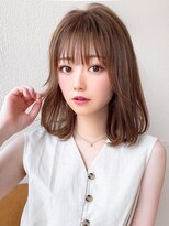 ラルユー 金山(LallYou)&nbsp;耳かけ大人かわいいひし形小顔シースルー前髪20代30代40代