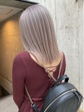 サニー 渋谷(SUNNY) 美髪/ホワイトグレージュ/ネビージュ/こなれミディ[渋谷/渋谷駅]