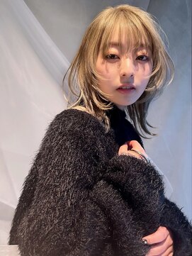 イトシテ ハイトーンイエローベージュ×マッシュウルフ【本多身和子】