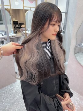 ロンド レア 天神大名店(Lond Le’a) ドレスヘア/ショコラアッシュ/ヘルシースタイル/ふんわりカール