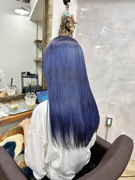 ロア 福岡天神本店(LORE) ネイビーカラー◎natsu