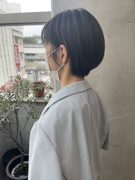 ゼストプラス(ZEST plus) 暗髪ショートボブ