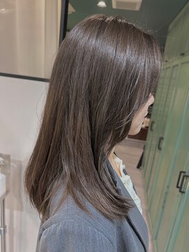 ヘアサロン ナノ(hair salon nano) ナチュラルレイヤーカット×透明感グレージュカラー