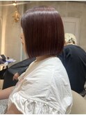 【北澤華】姫カットセミディシアーカラーボブ/縮毛矯正