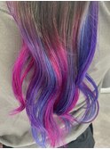 pink × blue × lavender