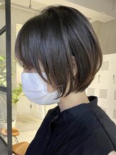 《*ダークトーンにも合うショートボブ*》カットのプロ集団だからこそバリエーション豊かに＊[調布/前髪]