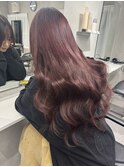 レッドカラー×シールエクステ60枚 担当SE-YA