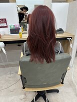 カイノ イオンモール橿原店(KAINO)&nbsp;ピンクカラー　レイヤーカット