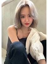 ロゼ 石橋(Rose)&nbsp;【ROSE】ホワイトブロンド＿ブリーチ＿ボブ