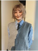 《OLTI》ホワイトベージュ×ゆるふわボブ