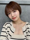 髪質改善＊アプリコットオレンジショート＊美髪【Zina大阪茨木】