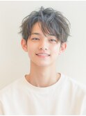 韓国マッシュ/ニュアンスパーマ/ダークアッシュ