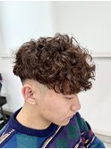 スペインカール/スパイラルパーマ/フェード/宇都宮/メンズパーマ