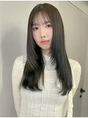 レイヤーカット/グレージュ/韓国ヘア/ワンホン