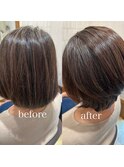 白髪を生かした美髪改善カラーエステ
